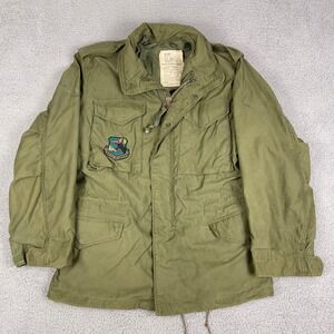 VTG Alpha Industries M-65‎ Jacket Mens Small Green OG-107 Military Air Command